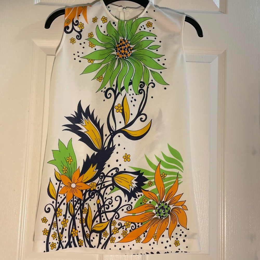 Vintage Funky Sleeveless Print Top